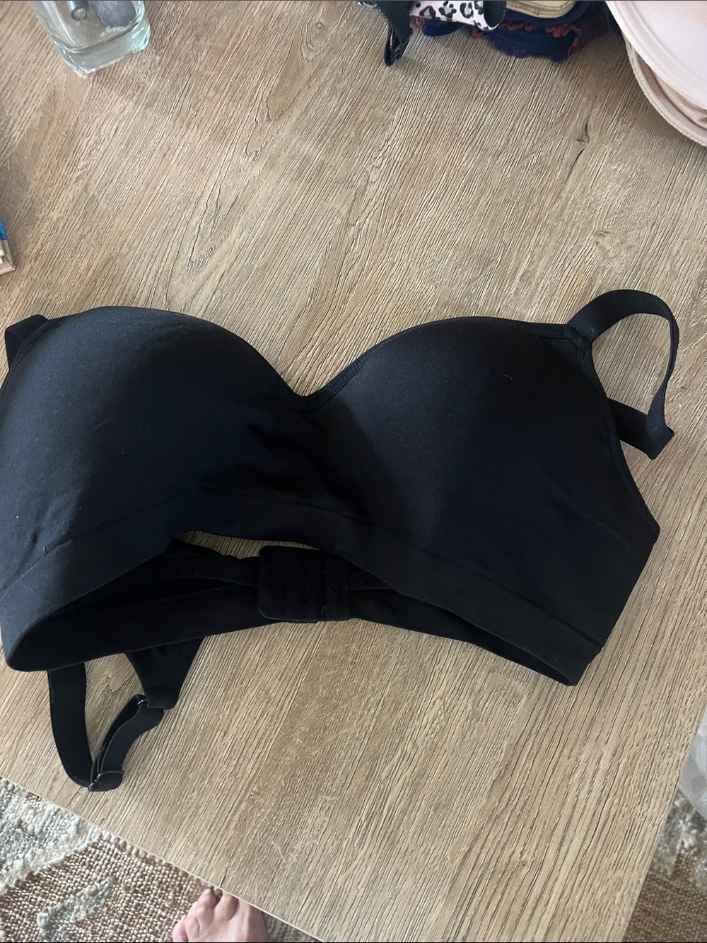 Felina Black Convertible Strapless Bra with Removable Straps